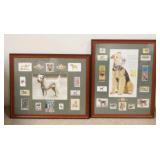 1324	2 FRAMED DOG COLLAGES INCLUDES CARDS, ADS, MATCHBOOKS, PHOTOS, ETC. FRAMES ARE 17 3/4 IN X 21 3