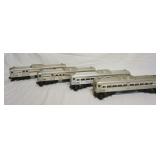 1003	4 LIONEL AMTRACK TRAIN CARS, 8868, 8869, 8870, & 8871