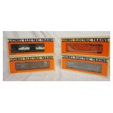 1027	LOT OF 4 LIONEL MODEL TRAIN CARS W/ ORIGINAL BOXES