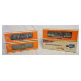 1038	4 LIONEL MODEL TRAIN CARS TWO ARE NO. 3435 W/ ORIGINAL BOXES