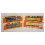 1039	4 LIONEL TRAIN MODELS TWO ARE NO. 6-17407 W/ ORIGINAL BOXES