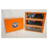 1056	LIONEL BURLINGTON NORTHERN GONDOLA BATHTUB 3 PACK, 6-17417, W/ ORIGINAL BOXES