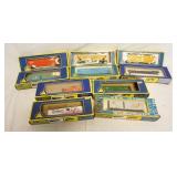 1069	LOT OF 9 AHM HO GAUGE TRAIN MODELS