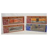 1105	LOT OF 4 K-LINE O/O27 GAUGE MODEL TRAINS