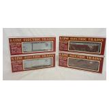 1106	LOT OF 4 K-LINE O/O27 GAUGE MODEL TRAINS