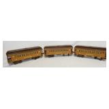 1116	3 THE LIONEL LINES TRAIN CARS INCLUDES OBSERVATION NO. 312 & TWO PULLMAN NO.309