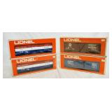 1124	LOT OF 4 LIONEL MODEL TRAINS