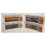 1125	LOT OF 4 LIONEL O & O27 GAUGE MODEL TRAINS