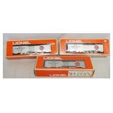 1132	LOT OF 3 LIONEL MODEL TRAINS ALL ARE SWIFT