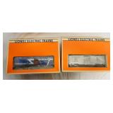 1135	LOT OF 2 LIONEL ELECTRIC TRAINS MODELS. ELECTRIC POWER GENERATOR CAR 6-19825 & C & O HYDRAULIC 