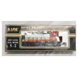 1143	K-LINE DIESEL ENGINE O/O27 GAUGE DUAL MOTOR S-2 SANTA FE 2313 MODEL TRAIN 