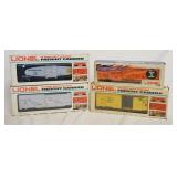 1152	4 LIONEL MODEL TRAINS, THREE O & O27 GAUGE, ONE IS LIONEL *A LIFETIME OF RAILROADING*