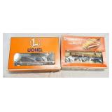 1153	LOT OF 2 LIONEL TRAIN MODELS, OPERATING LOG DUMP CAR & ORE DUMP CAR 6-26721