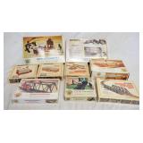 1160	LOT OF 9 BACHMANN MODEL TRAIN BUILDING KITS THREE OF WHICH ARE SEALED IN BOX