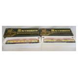 1182	LOT OF TWO K-LINE THE HEAVYWEIGHTS O GAUGE PASSENGER CAR MODELS; RINGLING BAGGAGE (HORSES) K83-