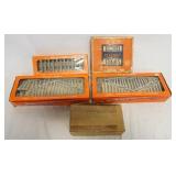 1197	LOT OF LIONEL MODEL TRAIN ACCSESORIES. LOT INCLUDES THREE HO BY LIONEL; 0111 TRESTLE SET & TWO 