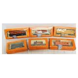 1200	LOT OF 6 HO BY LIONEL MODEL TRAINS, NO. 0605 STEAM SWITCHER W/ HEADLIGHT, 0050, 0300, 0872-50, 