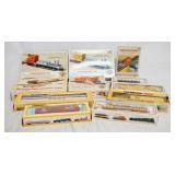 1222	LOT OF BACHMANN MODEL TRAINS & BUILDING KITS