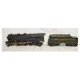 1229	AMERICIAN FLYER LINES LOCOMOTIVE & TENDER. LOCOMOTIVE IS 12 1/2 IN L 