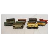 1273	LOT OF MOSTLY AMERICAN FLYER MODEL TRAIN CARS LOT ALSO INCLUDES A DURFAN LINES CAR & A TEXAS CO