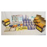 1279	LARGE LOT OF MODEL TRAIN ACCESSORIES INCLUDES LIFE LIKE & ATLAS TRACK, TRACK ADAPTERS, RAIL JOI