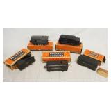 1303	LOT OF 5 LIONEL MODEL TRAIN TENDERS LOT INCLUDES NOS. 1001T, 6466WX, 2689W, 1689T 