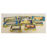 1313	LOT OF 8 AHM HO GAUGE MODEL TRAINS