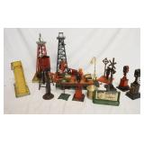 1318	LOT OF MODEL TRAIN ACCESSORIES, MOSTLY DAMAGED INCLUDES LIONEL & AMERICAN FLYER