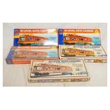 1321	5 LIFE LIKE BI LEVEL AUTO CARRIER MODELS, TWO OF WHICH ARE SEALED IN BOX