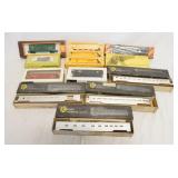 1333	LOT OF HO GAUGE MODEL TRAINS/KITS, LOT INCLUDES KASINER HOBBIES, PRECISION MINIATURES, PARKWAY,