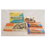 1354	5 MODEL BUILDING KITS INCLUDES LIFE LIKE, BACHMANN, REVELL & IDEAL MODELS
