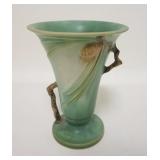 1005	ROSEVILLE GREEN PINECONE TRUMPET VASE, 6 1/2 IN