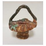 1018	WELLER WARWICK BASKET, 7 1/2 IN WIDE X 9 IN HIGH