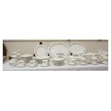 1037	94 PIECE ROYAL DOULTON *PASTORALE* DINNERWARE SET, #5007, LARGEST PLATTER IS 16 1/4 IN