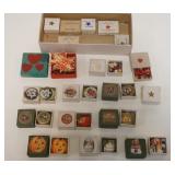 1090	LOT OF ANTIQUE MINIATURE HOLIDAY SEALS, CHRISTMAS, HALLOWEEN, EASTER, THANKSGIVING, PLUS