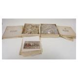1104	ANTIQUE WOOD JIG SAW PUZZLES LOT OF 2, NUMBER OF PIECES UNCERTAIN