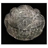 1116	BRILLIANT CUT GLASS BOWL, APPROXIMATELY 2 1/2 IN X 9 IN
