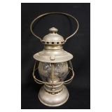 1120	RARE ANTIQUE ROME & CO NEWARK NJ LANTERN, RAILROAD, NAUTICAL SHIP W/ETCHED SHADE, D.G. PRICE, A