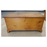 1139	DOVETAILED PINE BLANKET CHEST W/GLOVE BOX, APPROXIMATELY 50 IN X 21 IN X 24 IN HIGH