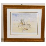 1178	SALVADOR DALI *COSMIC HORSEMAN*, LIMITED EDITION PRINT, #377 OF 500, CERTIFICATE ON BACK, PENCI