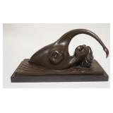 1182	 W CURRENT LIMITED EDITION BRONZE OF A WOMAN SWIMMING, #15 OF 30, 18 1/2 IN X 8 IN X 10 IN HIGH