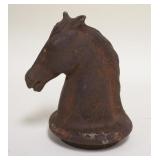 1227	CAST IRON HORSEHEAD HITCHING POST TOP, 5 1/2 IN HIGH