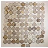 1243	LOT OF 102 SILVER ROOSEVELT DIMES, 8.12 TOZ