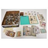1250	LARGE LOT OF MISC FOREIGN MONEY
