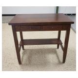 1285	VAN SCIVER 2 DRAWER WRITING TABLE, 32 1/2 IN X 20 1/4 IN X 28 1/2 IN HIGH