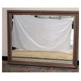 1305	LARGE FRAMED BEVELED MIRROR, 54 IN X 42 IN
