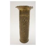 1069	TRENCH ART FOLK ART SHELL, APPROXIMATELY 11 IN HIGH