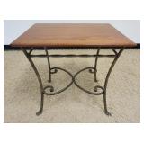 1123	CHECKERBOARD TOP TABLE, 21 IN SQUARE X 31 IN HIGH
