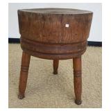 1145	ROUND BUTCHER BLOCK, 23 IN DIAMETER X 30 1/2 IN HIGH