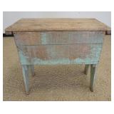 1146	DOUGH BOX W/LID ON LEGS, 36 IN X 20 1/2 IN X 32 IN HIGH